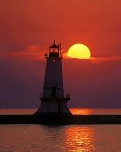 pic for Lighthouse Sunset